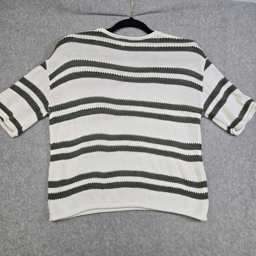 Z Supply x Evereve Womens S Striped Short Sleeve Sweater Coastal Preppy Knit - Picture 6 of 10